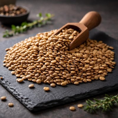Raw lentils