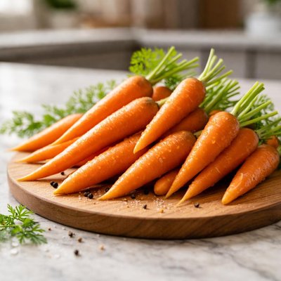 Raw mini carrots