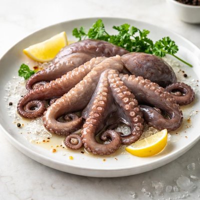 Raw octopus