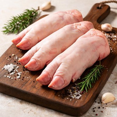 Raw pigfeet