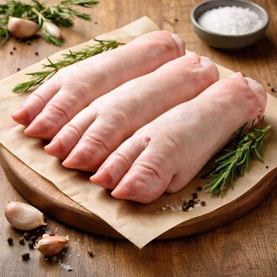 Raw pigsfeet