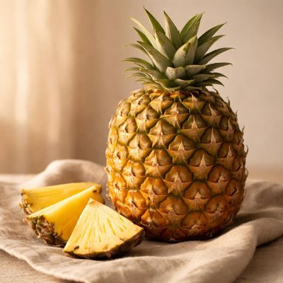 Raw pineapple