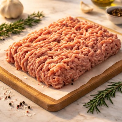Raw pork mince