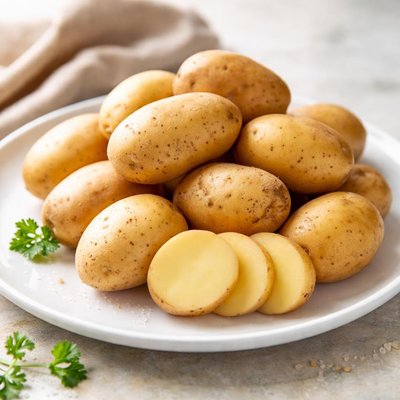 Raw potatoes