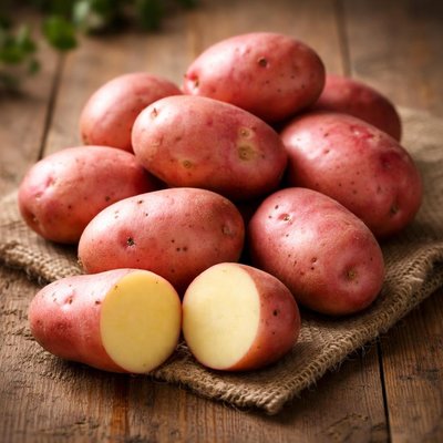 Raw red potato