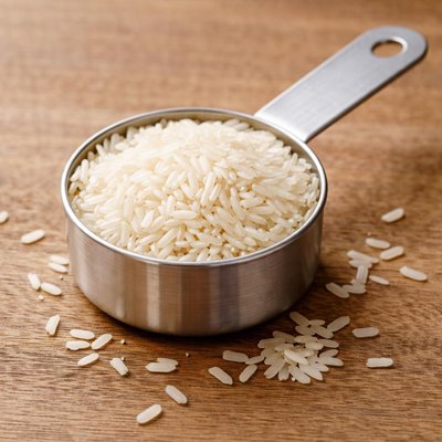 Raw rice quarter cup