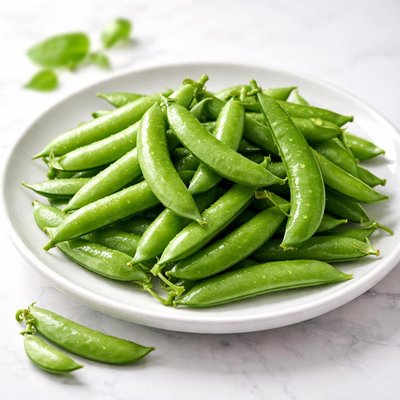 Raw snap peas