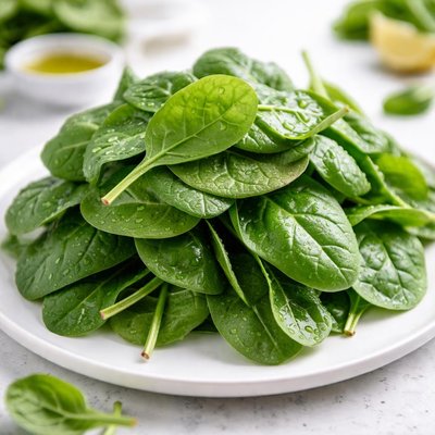 Raw spinach