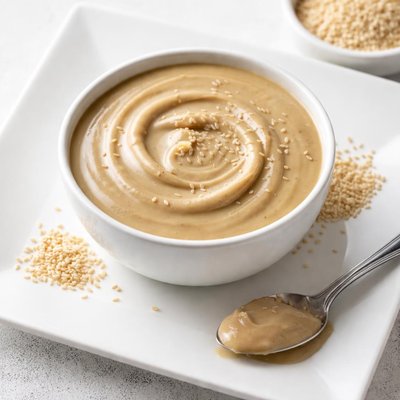 Raw tahini sesame seed butter