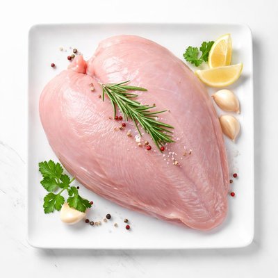 Raw turkey breast