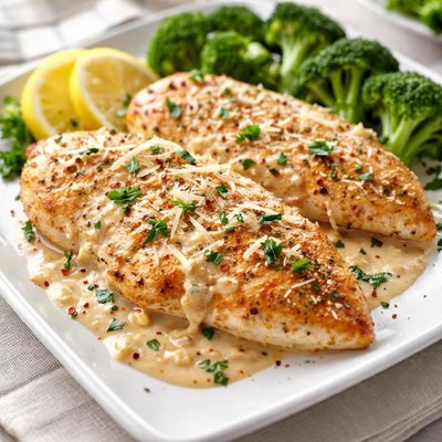 Real frozen garlic parmesan chicken