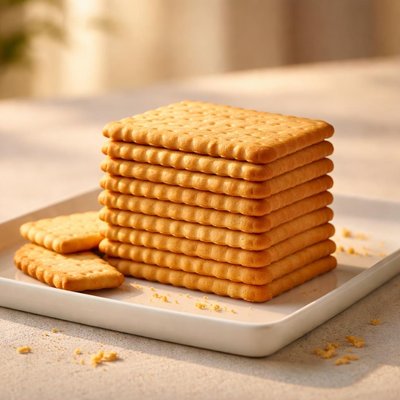 Rectangular biscuit