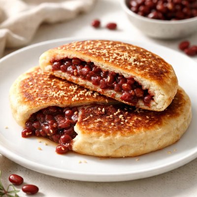 Red bean pancake