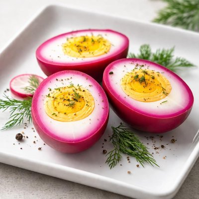 Red beet egg