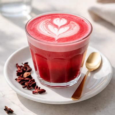 Red cappuccino