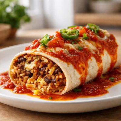 Red chili burrito