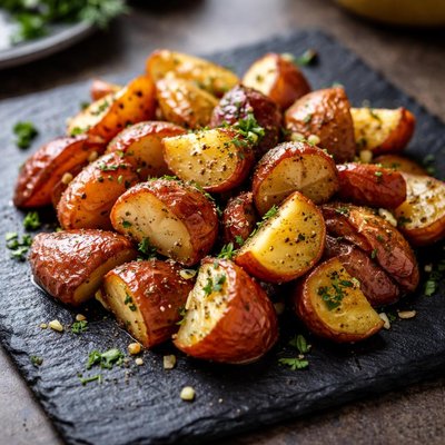 Red cooked potatoes