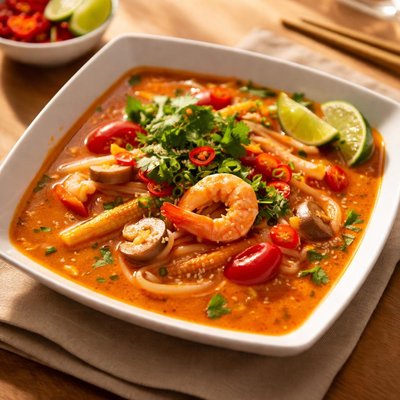 Red curry broth
