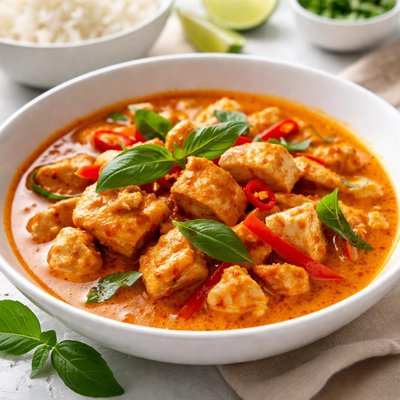 Red curry chicken