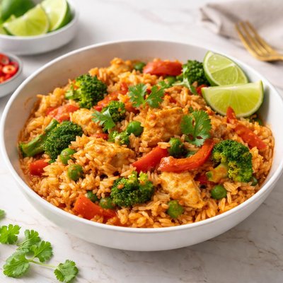 Red curry rice
