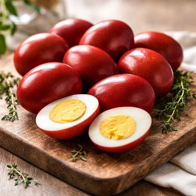 Red eggs