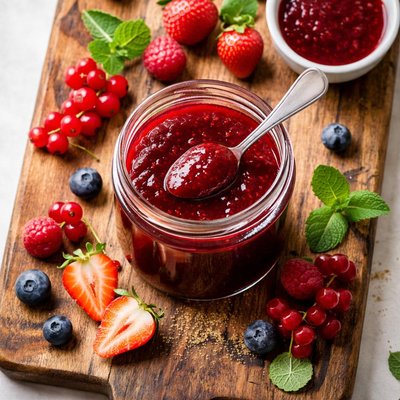 Red fruit coulis