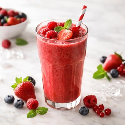 Red fruit smoothie