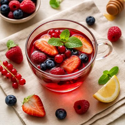 Red fruit tea