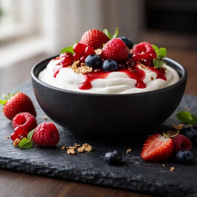 Red fruits skyr