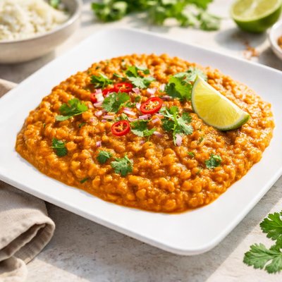 Red lentils curry
