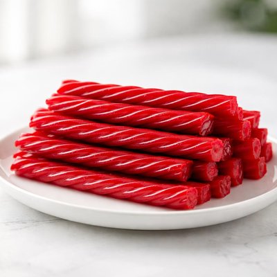 Red licorice twists