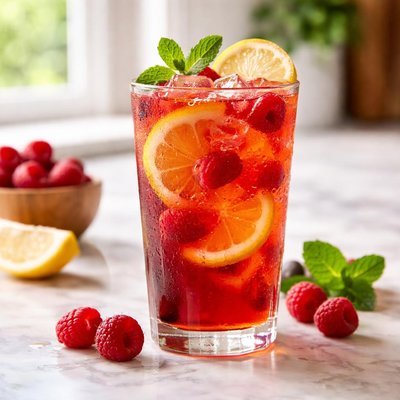 Red lobster raspberry tea