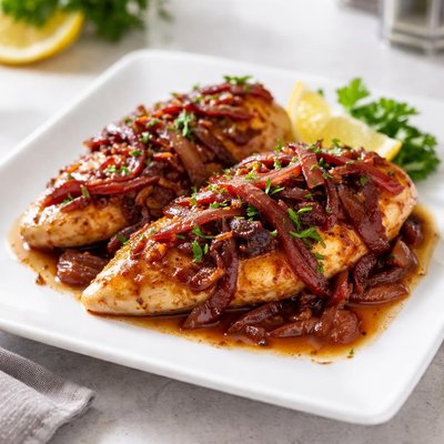 Red onion chicken