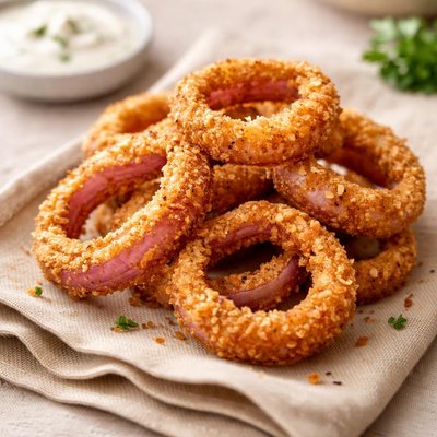 Red onion rings