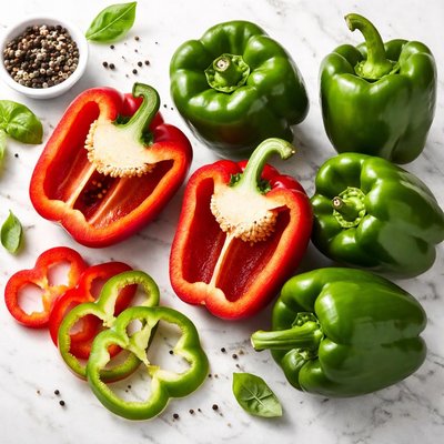 Red or green pepper