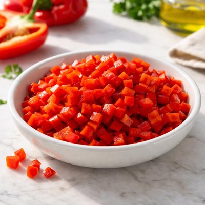 Red pepper diced