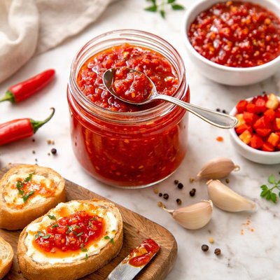 Red pepper glaze jam