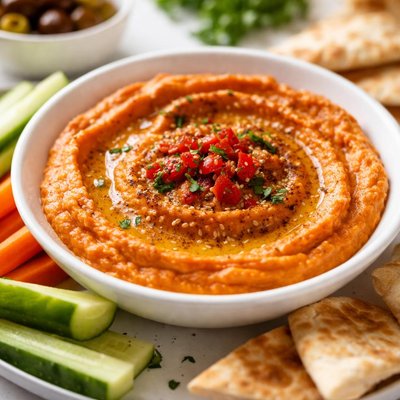 Red pepper hummus