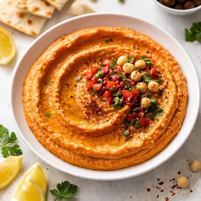 Red pepper humus