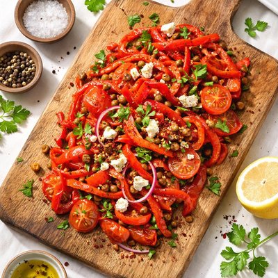 Red pepper salad