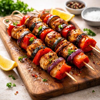 Red pepper skewer