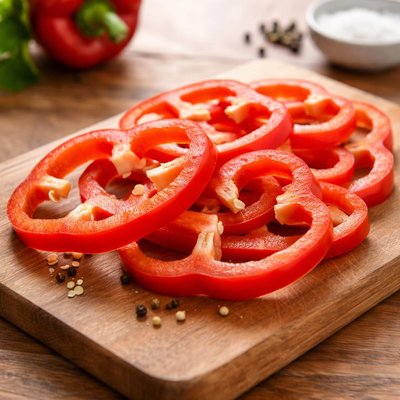 Red pepper slices