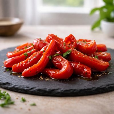 Red pepper strips