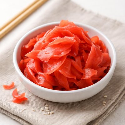 Red pickled ginger