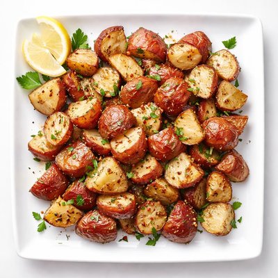 Red potatoes with seasoning