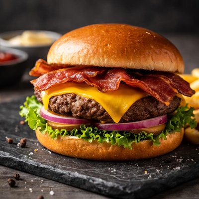 Red robin bacon cheeseburger