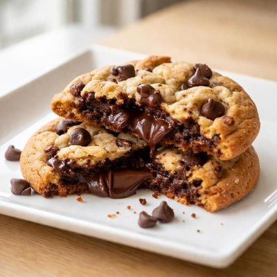 Red robin fudge filled chocolate chip cookie