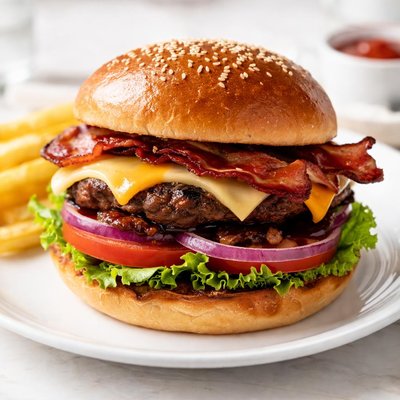 Red robin mad love burger minus avacado