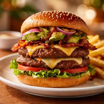 Red robin mad love double burger