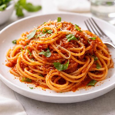 Red sauce pasta